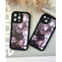 Мармуровий фіолетовий чохол на iPhone 14 pro max